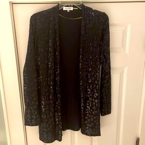 Exquisite Calvin Klein glittering sheer jacket/sweater